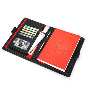 Biểu Tượng Tùy Chỉnh Da Đa Chức Năng Chương Trình Nghị Tính Xách Tay Sang Trọng 6 Lỗ Vòng Chất Kết Dính Với Chủ Bút Kinh Doanh Lỏng Lẻo Lá Máy Tính Xách Tay - Product Image 3