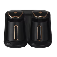 Cafetière électrique turque en acier inoxydable, Cezve Ibrik, bouilloire à café arabe portable avec protection contre la surchauffe