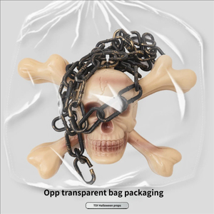 Colgante Largo de Plástico con Calavera Cruzada para Halloween, Festival de Fantasmas, Casa Embrujada, Sala de <span class=keywords><strong>Escape</strong></span>, Accesorio Decorativo - Product Image 5