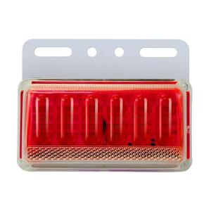 <span class=keywords><strong>Feu</strong></span> de position latéral 6D rouge pour camion, 12V/24V, étanche, lampe de sécurité et de dégagement pour remorque, caravane, pick-up, camping-car, bateau - Product Image 1