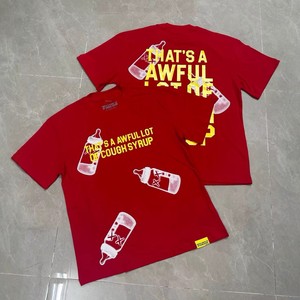 Maglietta Hip-Hop di Alta Qualità con Slogan in Inglese, Manica Corta, 100% Cotone Traspirante, Vestibilità Ampia, Stile West Coast - Product Image 3