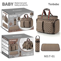 Sac à dos de luxe ergonomique rétro pour maman, sac de voyage multifonctionnel pour bébé, pour lait en poudre, couches, lingettes, boîte de couleur P