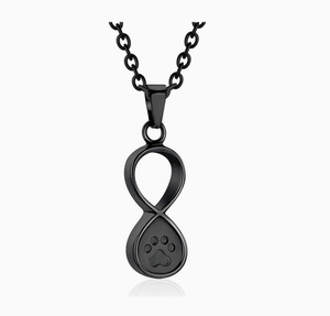 Kalung Abu Hewan Peliharaan dari Baja, Cetakan Cakar Anjing Kucing, Liontin Urn Kremasi Cinta Abadi, Perhiasan Kenangan untuk Keluarga Hewan Peliharaan - Product Image 2