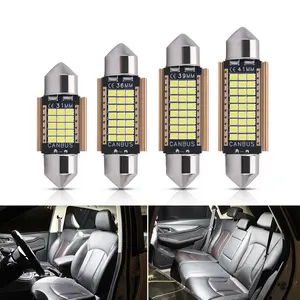 luz 24 v Suppliers-Bombilla led para coche, chip cob, c5w, 24 v, 24 v