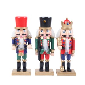 ชุดของตกแต่งคริสต์มาสงานฝีมือไม้วอลนัท 3 ชิ้น - Product Image 6