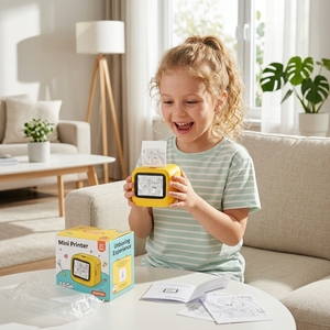 Impresora IA Creativa 2026, Generación Instantánea de Imágenes a Partir de Palabras, Imprime y Habla, Impresión Térmica Segura para Niños - Product Image 3