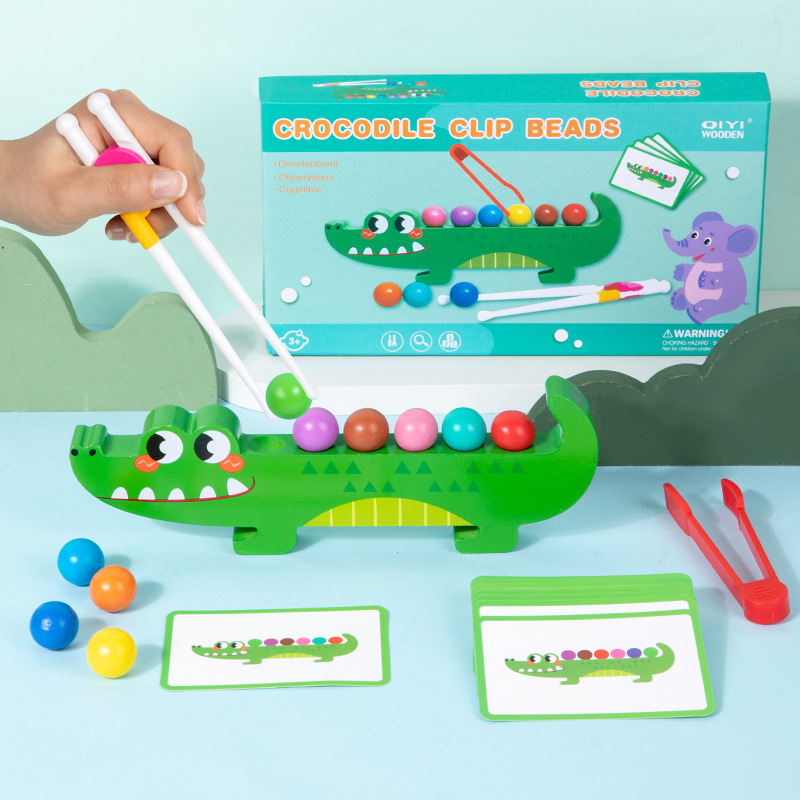 Juego de cuentas con pinzas de cocodrilo