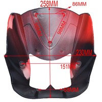Kit de carénage en plastique avec phare 12v, pare-brise et réservoir de carburant, siège pour quad enfant 49cc, mini ATV, quad enfant 4x4