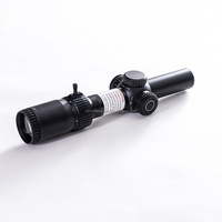 Bravo Optique Tactique Optique Portée Sight Compact 1-6x24 LPVO Deuxième Plan Focal Optique Portée Chasse Vision Nocturne Illumination