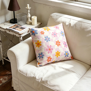 <strong>Funky</strong> Colorful Flower Throw Pillow Covers Y2K Aesthetic Daisy Print Cushion Case for <strong>Sofa</strong> Couch Living Room Home Decor - Product Image 3