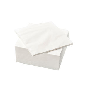 Bulkysoft 500 pezzi monouso a doppio strato tovaglioli di carta bianca 38x38 cm alla rinfusa - Product Image 3