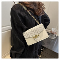 Nouveaux sacs à main pour femmes en cuir PU avec motif de lettres graffiti tendance, sacs à bandoulière carrés avec fermeture éclair pour filles