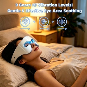 Microcurrent <b>Massager</b> Glasses Eye Lifting Massage Beauty Device Under Eye <b>Massager</b> for Eyes Bag Puffiness Remover with 9 Modes - Product Image 3