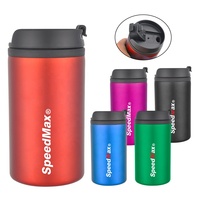 Gobelet à café de voyage en acier inoxydable à double paroi étanche de 350ml avec couvercle à vis isolé pour boisson au café