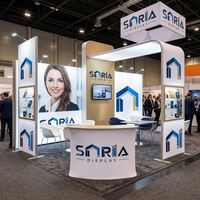 Stands et présentoirs portables pour salons professionnels, expositions commerciales et vitrines de magasin