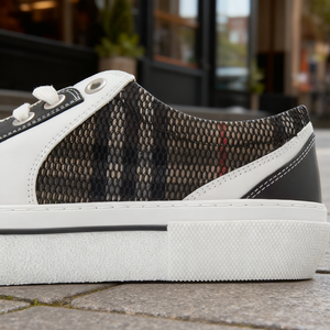 Zapatos Deportivos de Piel y Malla de Alta Calidad de Lujo 2025, Diseño a Rayas, Cierre con Cordones, Primavera, Tendencia de Moda para Toda la Temporada - Product Image 6