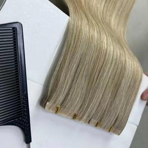 Nouvelle Tendance : <span class=keywords><strong>Extensions</strong></span> de <span class=keywords><strong>Cheveux</strong></span> Russes Double Drawn de Qualité Supérieure, Bande Adhésive Fine Invisible - Product Image 3