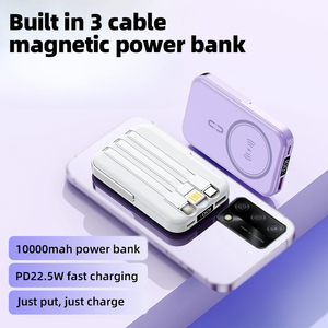 แบตสำรองแม่เหล็กในตัว 3 สาย รองรับ PD22.5W ความจุ 10000mah ชาร์จไร้สาย 15W พร้อมหน้าจอแสดงผลดิจิตอล - Product Image 3
