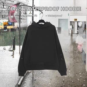 เสื้อฮู้ดผู้ชายผ้าฝ้ายทอ 100% พิมพ์ลายสปอร์ต แขนยาว กันน้ำ เป็นมิตรกับสิ่งแวดล้อม สำหรับฤดูใบไม้ร่วง ป้องกันรอยยับ สไตล์สตรีทแวร์ - Product Image 2