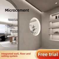 Microciment acrylique écologique, imperméable, anti-moisissure, revêtement mural et de sol, peinture en poudre, peinture au rouleau
