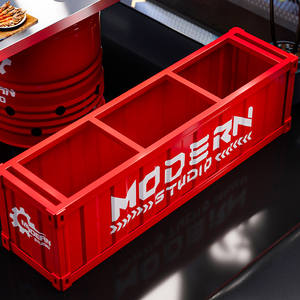 Ensemble table et chaises en fût d'huile industriel, mobilier en métal personnalisé avec logo pour café, salon, <span class=keywords><strong>bar</strong></span> - Product Image 3