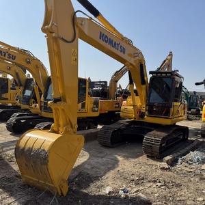 บริการหลังการขายสำหรับไซต์ก่อสร้าง รถขุดไฮดรอลิกแบบตีนตะขาบ Komatsu PC160 มือสอง ขนาด 16 ตัน พร้อมเครื่องยนต์ ปั๊ม และเกียร์บ็อกซ์ - Product Image 1