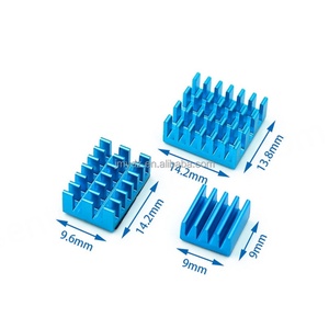 ฮีทซิงค์สีอะโนไดซ์สำหรับ Raspberry Pi 4B รุ่นที่ 4 พร้อมแผ่นกาวด้านหลังสำหรับระบายความร้อนเมนบอร์ดและไอซี - Product Image 4
