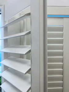 Rèm PVC số lượng lớn England Úc phong cách bay cửa sổ trượt gỗ thật trồng gỗ cửa chớp louver - Product Image 4