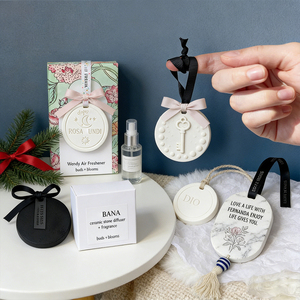 Aromatizador de Cerámica con Diseño Adorable, Difusor de Aroma Colgante de Diatomita y Yeso para Decoración - Product Image 2