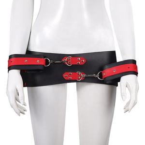 Ensemble de jouets de bondage en cuir, jouets sexuels pour adultes, menottes, <span class=keywords><strong>Femdom</strong></span> - Product Image 1
