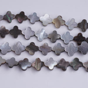 Cuentas de Concha Negra y Blanca de 6mm, Exclusivas para Comercio Transfronterizo, Cuentas de Corazón de Durazno para Hacer Pulseras y Colgantes, Cuentas Sueltas Semiterminadas - Product Image 3