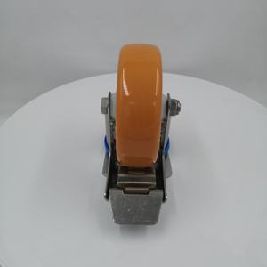 Langlebiger 3 4 5 Zoll Industrie-Wagenwagen Drehgabel-Foren-Edelstahlhalterung Edelstahl-Rolle starr Polypropylen TPR hartes <span class=keywords><strong>PU</strong></span>-Rad - Product Image 3