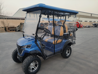Voiturette de golf électrique classique économique avec moteur 4KW, batterie sans entretien, autonomie de 70-90 km, sièges de luxe pour usage personnel