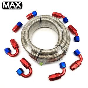 Kırmızı mavi siyah evrensel marka yeni alüminyum ayarlanabilir 0 ila 140 psi yağ göstergesi kiti için yakıt basınç regülatörü göstergesi hortum kiti - Product Image 6