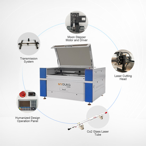 Độ chính xác cao khắc laser và Máy cắt 100W 200W RUIDA CNC cao su vải gỗ Acrylic CO2 Ống Laser Cutter Engraver - Product Image 3