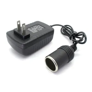 US Plug Car Cigarette Lighter 12V 2A Charging Power Adapter Convertor Fast Charger