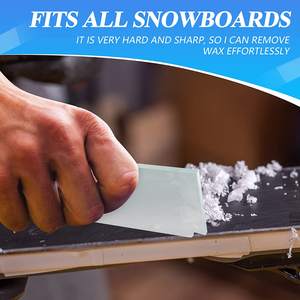 13X6CM 5MM de espesor resistente <span class=keywords><strong>SWIX</strong></span> acrílico esquí Snowboard raspador Plexi cera raspador para esquí y Snowboard Tuning - Product Image 6