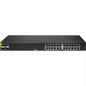 สวิตช์อีเธอร์เน็ตสำหรับองค์กร R8N87A 24 พอร์ต กิกะบิต รุ่น CX 6000 24G Class4 PoE 4SFP 370W R8N87A - Product Image 1