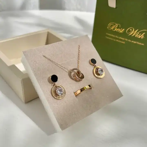 Caja de Regalo de Joyería con Cajón de Cartón de 1200g, Cierre Magnético de Lujo Personalizado, <span class=keywords><strong>para</strong></span> Collares y Anillos - Product Image 3
