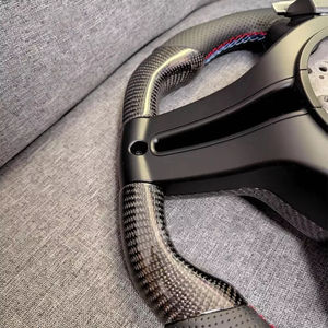 Pour BMW Série F (F30 F31 F32 F33 F34 F36 F22 F23 M2 M3 M4) Volant en cuir en fibre de carbone personnalisable Ajustement parfait M6 X3 X - Product Image 4