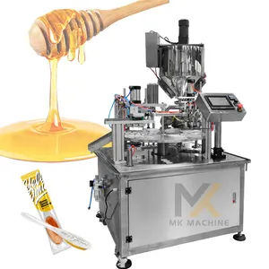 ماكينة تغليف عسل, ماكينة تعبئة وتغليف ملعقة وعسل وملء وختم