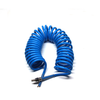 Camion rentable Pu tressé enroulé Tube ressort pneumatique spirale compresseur Air tuyau assemblage pour Semi-remorque