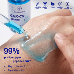 Siero al Peptide di Rame GHK-Cu ad Alta Potenza 30ml con Logo Personalizzato per Schiarire e Illuminare la Pelle e Riparare il Viso - Product Image 3