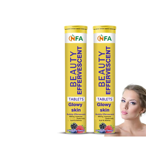 Tabletas Efervescentes para la Luminosidad de la Piel con Mezcla Antioxidante y Ácido Hialurónico para el Bienestar y la Hidratación de la Piel, Directo de Fábrica - Product Image 1