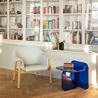 Table basse carrée moderne en acrylique pour salon, chambre, hôtel, maison – Taille personnalisable, montage facile