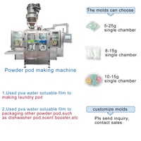 Fabricant Polyva Détergent de lavage à décharge roulante Détergent liquide Lessive Pod Making Machine