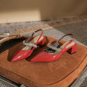 Sandales sexy à talons ultra hauts pour femmes, en satin, strass et cuir verni PVC, à bout ouvert, pour club, hiver - Product Image 4