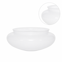 Commande en gros d'abat-jour en verre soufflé à la main, blanc laiteux, gravé à l'acide, en verre sodocalcique, pour pièces de rechange de plafonniers