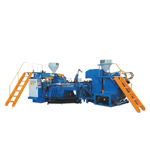 Tự động hai màu <span class=keywords><strong>PVC</strong></span> mưa khởi động tiêm khuôn Giày Máy với lõi thành phần động cơ Giày khuôn máy - Product Image 4