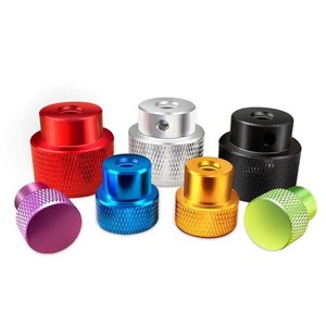 Tuerca de Cabeza de Champiñón Roja Anodizada de Aleación de Aluminio Yachuangxin M D14 H16 para Orificio Ciego - Product Image 1